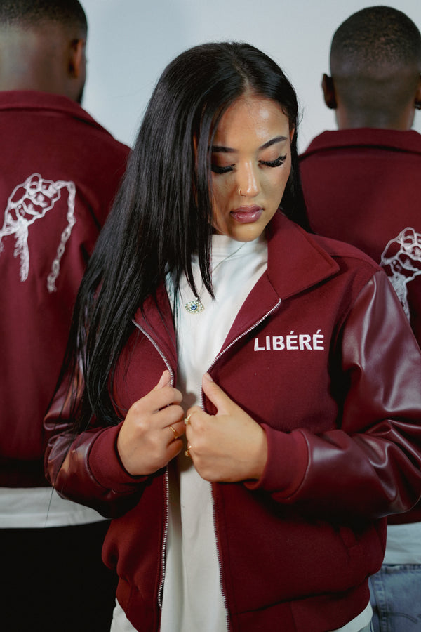 MAROON LIB' VARSITY JACKET